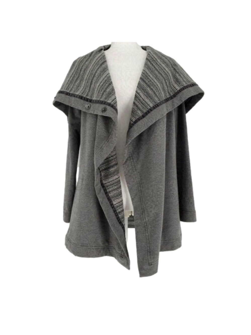 Lululemon sweater cardigan coat | Savasana Grey Wrap size 4